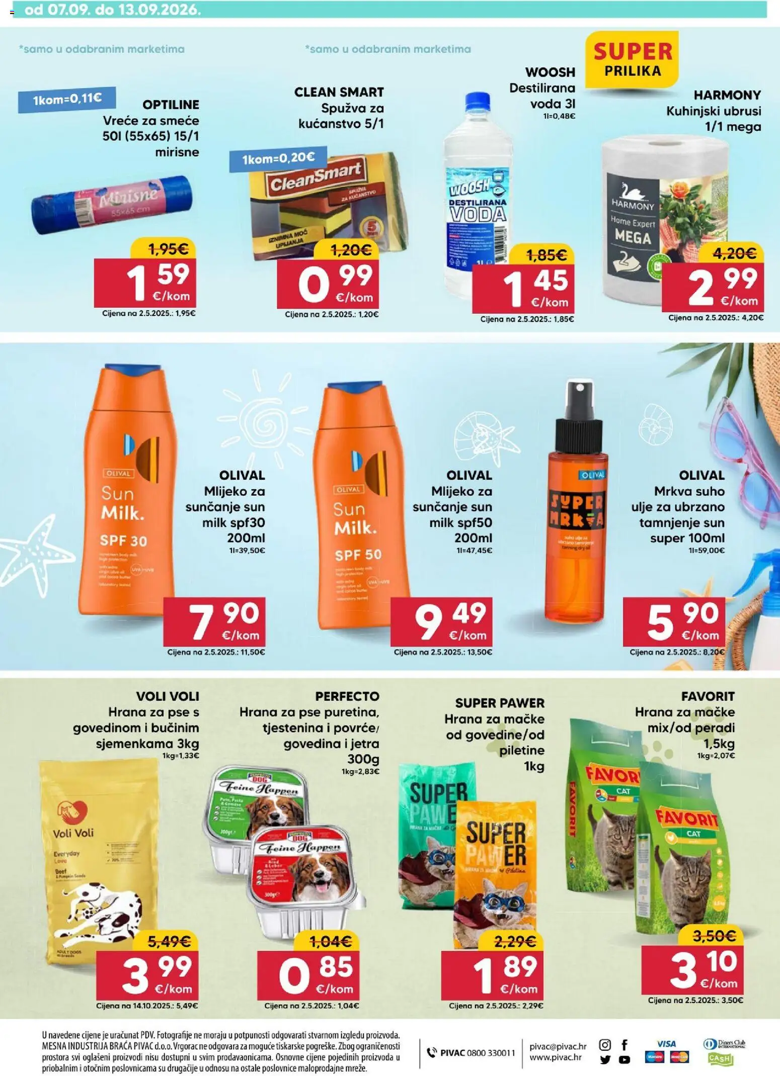 Pivac katalog | vrijedi od 07.09.2026 | Stranica: 16 | Proizvodi: Spužva, Mlijeko, Destilirana voda, Mrkva