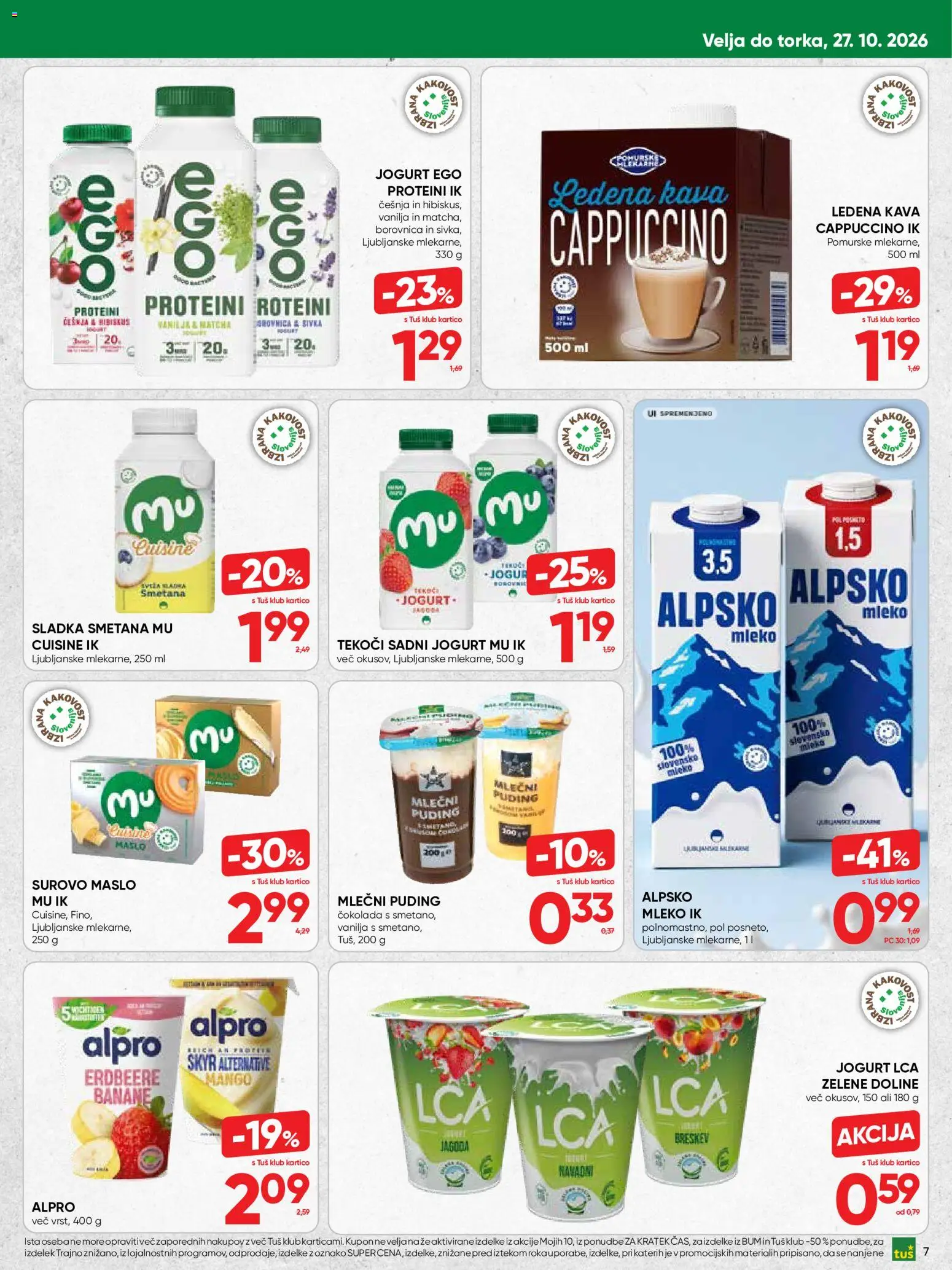 Novi Tuš katalog ponudbe – veljaven od 14.10.2026 | Stran: 7