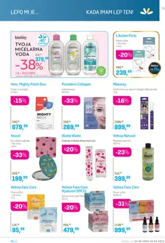 Lilly drogerie katalog - pregled Lilly drogerie kataloga - važi od 01.06.2026 | Strana: 15 | Proizvode: Ogledalo, Voda, Maska, Micelarna voda