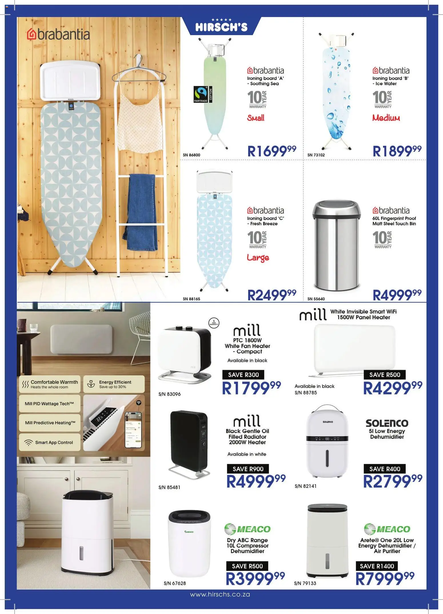 New Hirsch's catalogue – valid from 23/06/2026 | Page: 49 | Products: Fan, Air purifier, Ironing board, Compressor