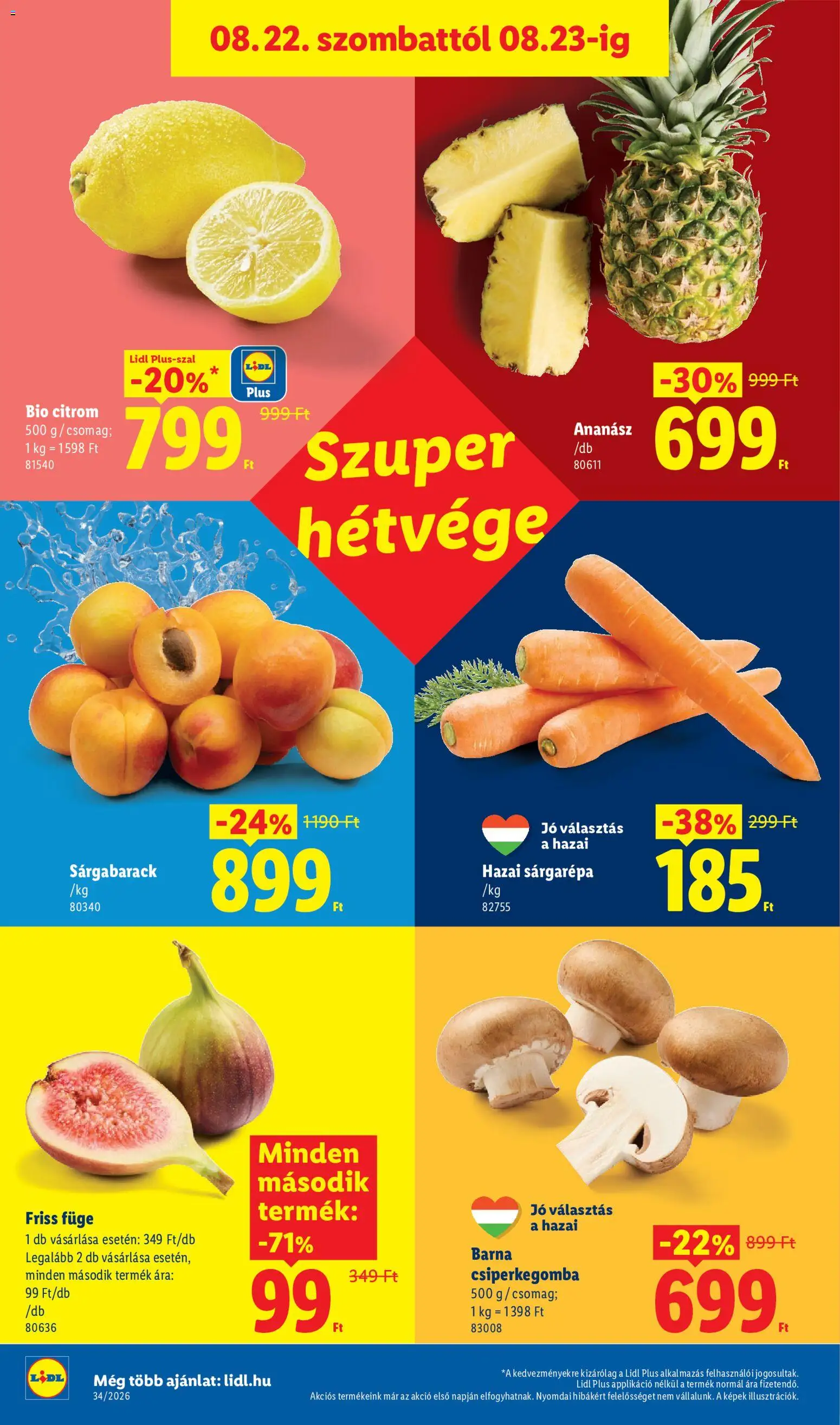 Lidl akciós ujság - amely érvényes a következő dátumtól: 2026.08.19. | Oldal: 34