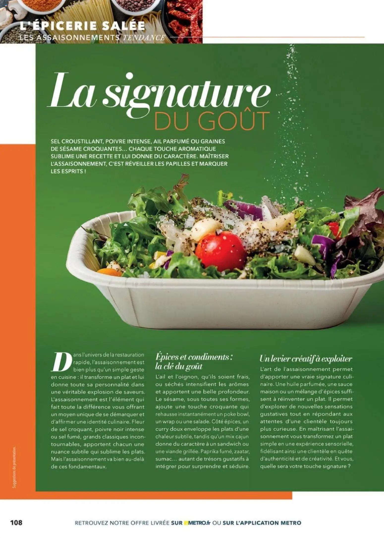 {H1} | Page: 108 | Produits: Sandwich, Enveloppe, Poivre, Curry