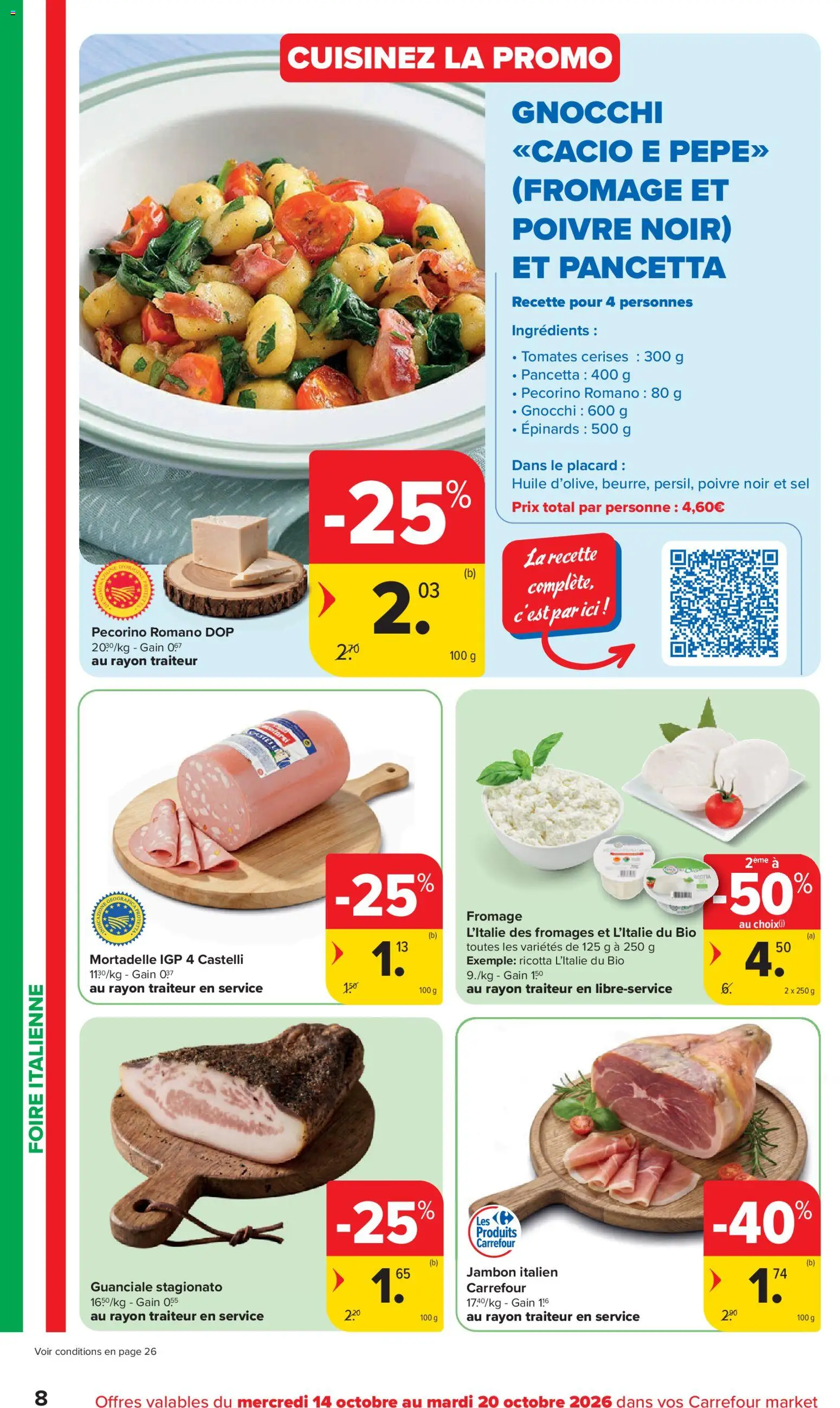 {H1} | Pagina: 8 | Producten: Ham, Gnocchi, Pancetta, Mortadella