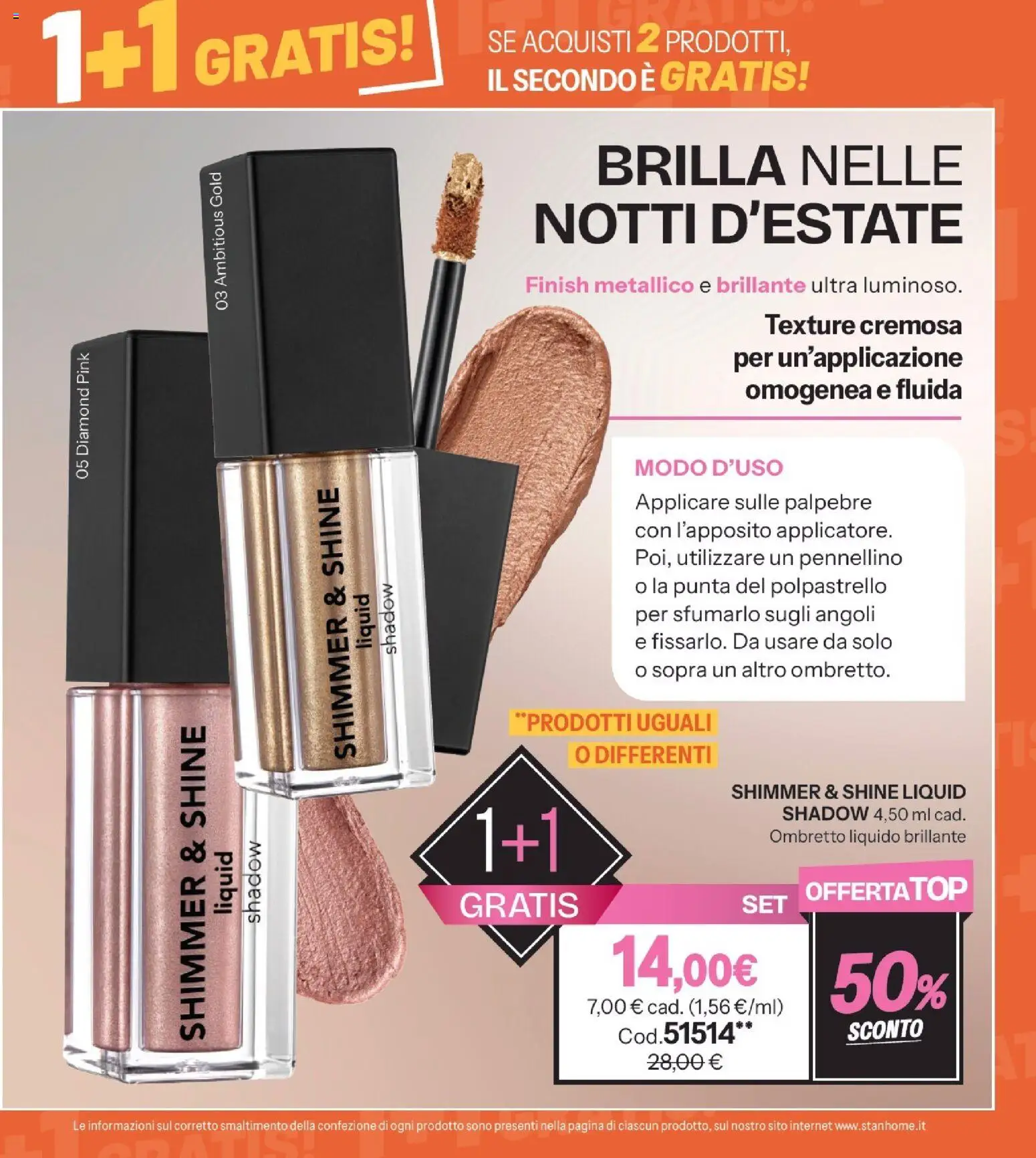 Volantino Stanhome del 14/07/2026 | Pagina: 44 | Prodotti: Ombretto