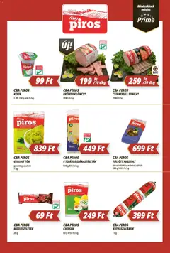 CBA Príma akciós újság - amely érvényes a következő dátumtól: 14.05.2026 | Oldal: 5 | Termékek: Tök, Kefir, Puszedli, Tejföl