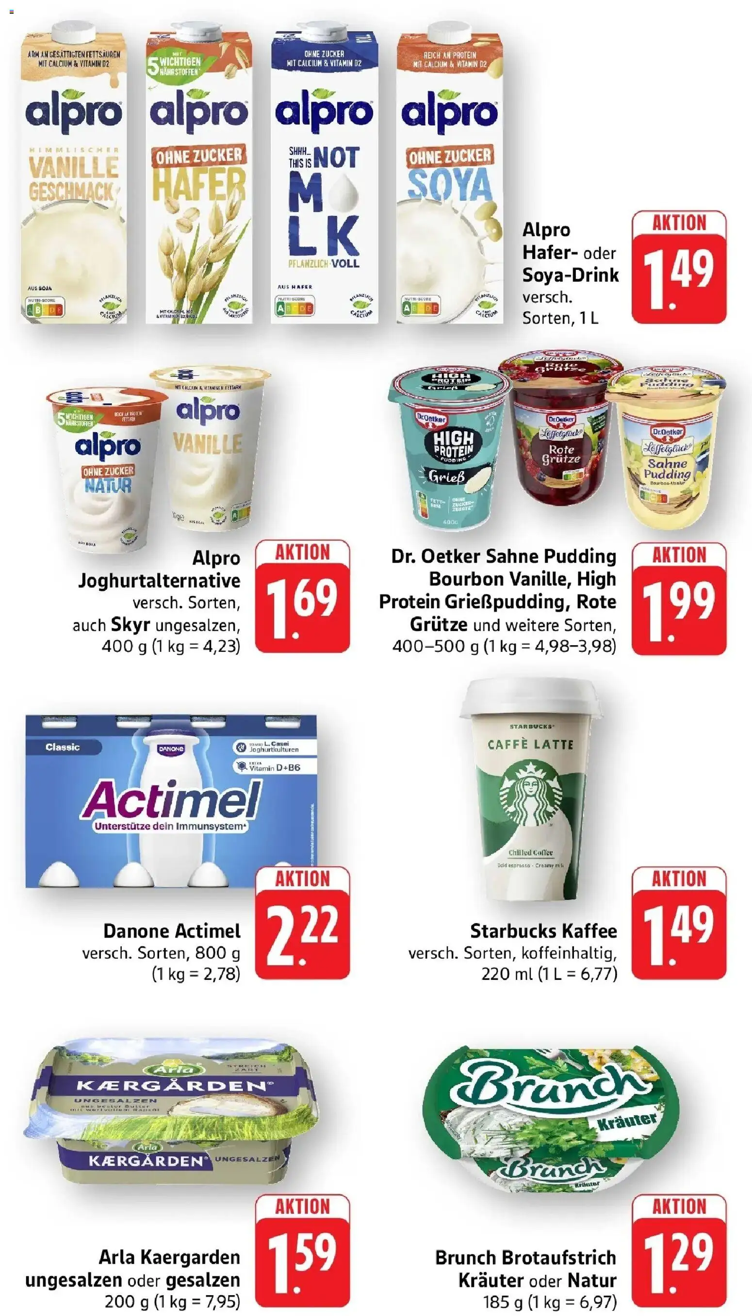 nah & gut Prospekt Gengenbach – gültig ab 08.06.2026 | Seite: 4 | Produkte: Starbucks, Alpro, Zucker, Sahne
