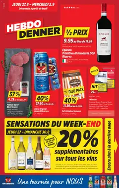 Denner aktionen FR ab 27.08.2026 gültig