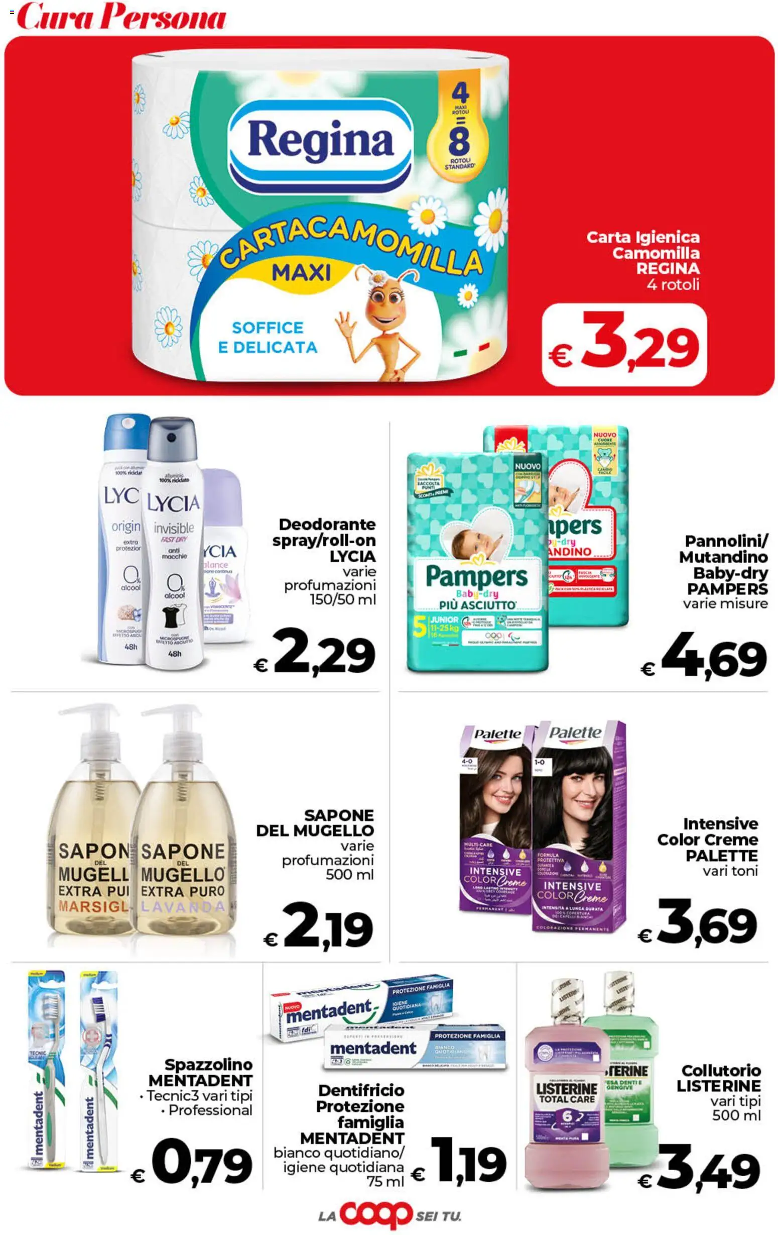 Volantino COOP del 01/09/2026 | Pagina: 38 | Prodotti: Deodorante, Spazzolino, Pampers, Lavanda