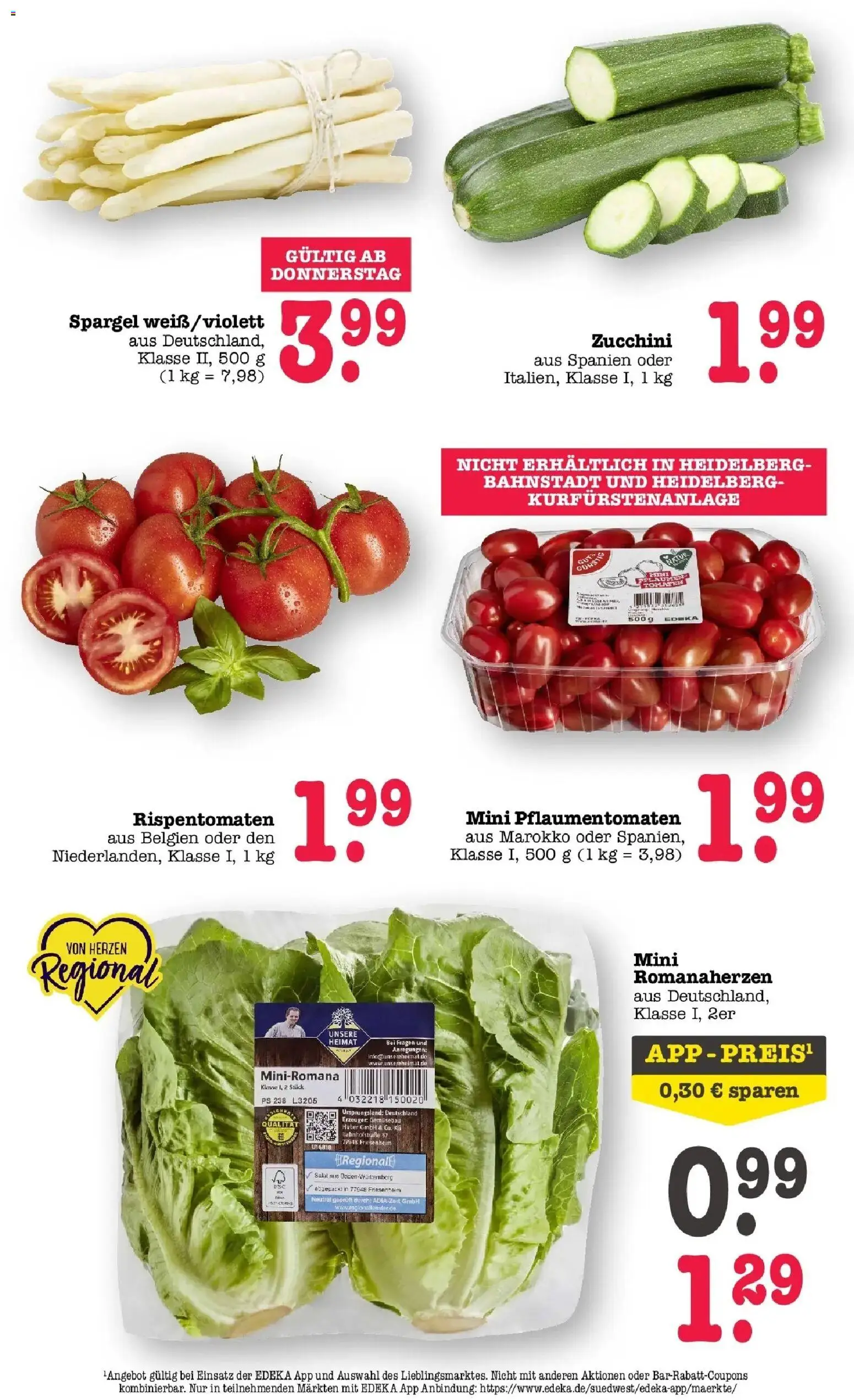 Edeka prospekt Wörth Am Rhein	 – gültig ab 04.05.2026 | Seite: 29 | Produkte: Tomaten, Spargel, Zucchini, Salat