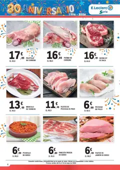 Vista previa E.Leclerc Soria válido desde el 06.05.2026 | Página: 4 | Productos: Ηλεκτρικός φούρνος, Jamón, Cerdo, Φίλτρο καφέ