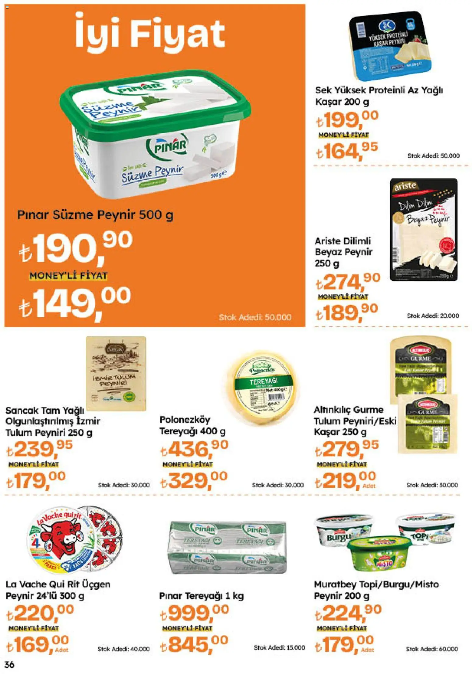 Migros Katalog - 5M Migroskop Dijital - 20 Ağustos 2026 tarihinden itibaren geçerlidir | Sayfa: 36 | Ürünler: Tereyağı, Peynir, Tulum, Süzme peynir