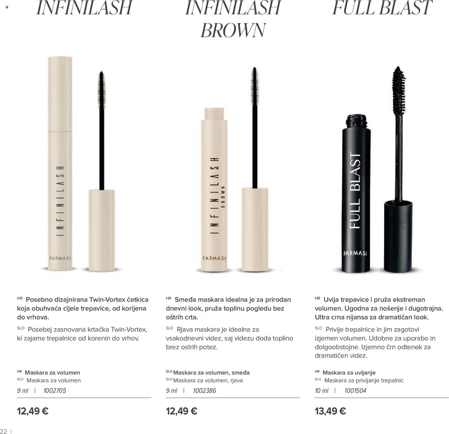 Farmasi katalog | vrijedi od 01.05.2026 | Stranica: 22 | Proizvodi: Maskara