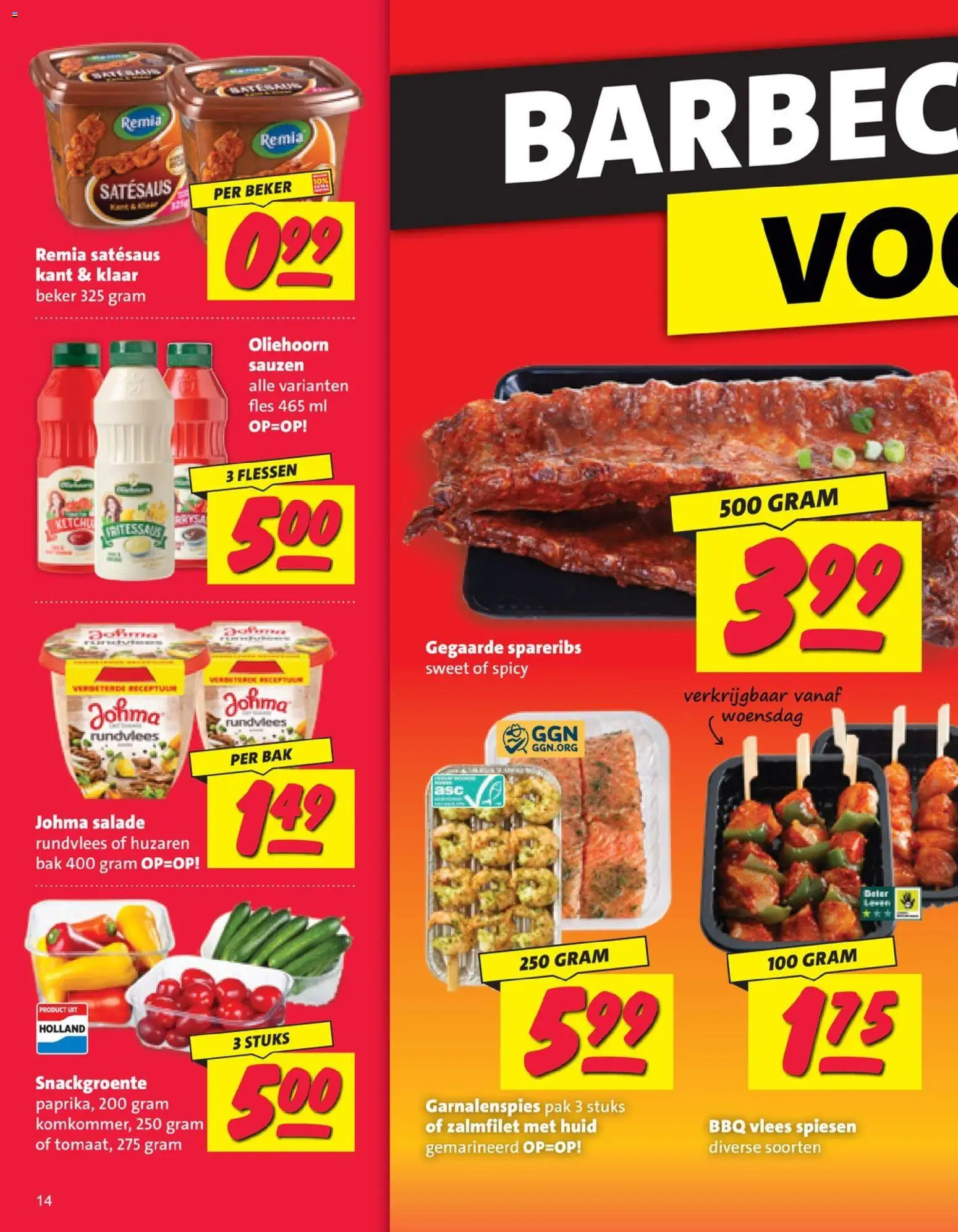 {H1} | Pagina: 14 | Producten: Vlees, Sauzen, Beker, Rundvlees