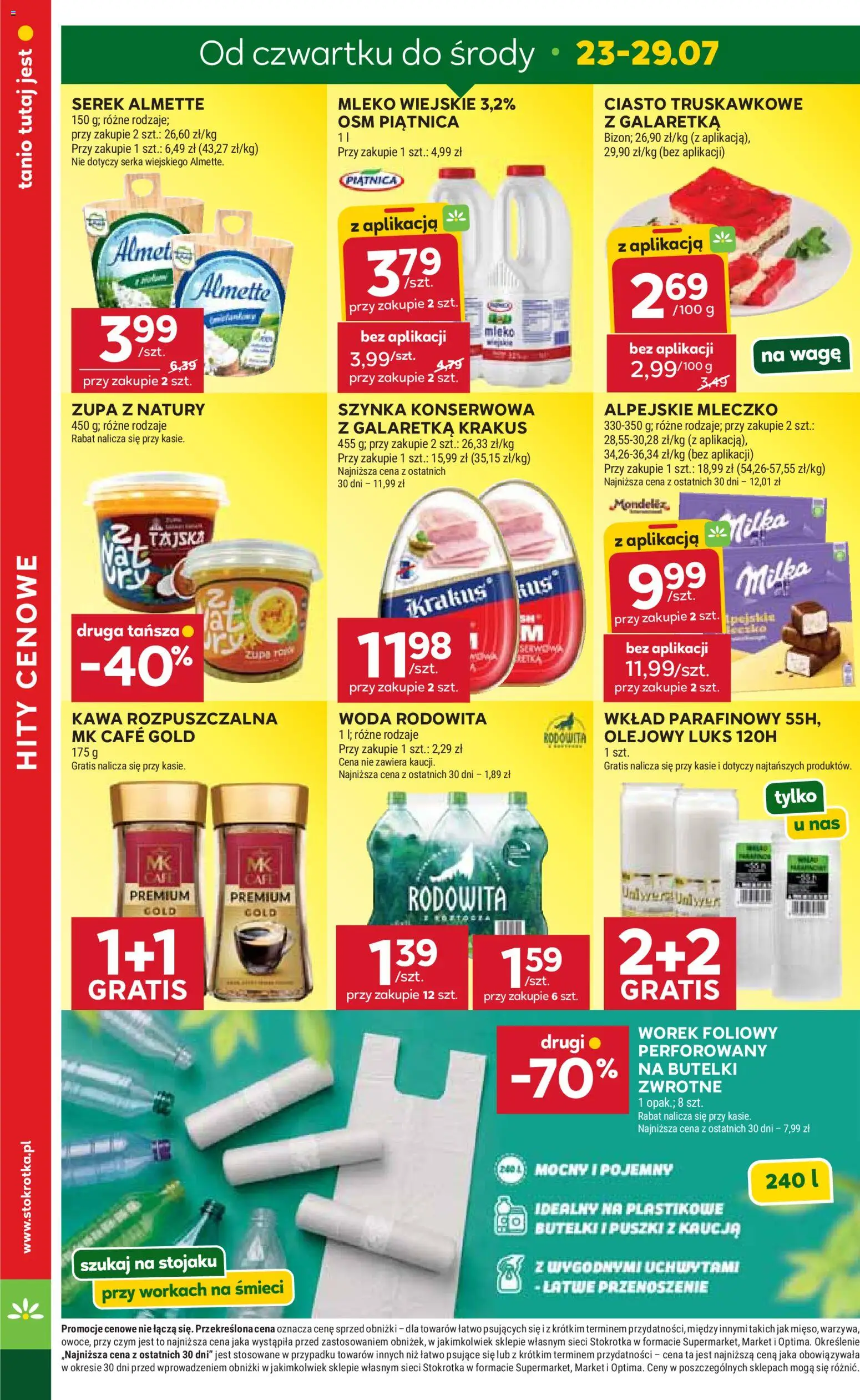 Stokrotka gazetka od 23.07.2026 | Strona: 6 | Produkty: Serek, Stokrotka, Milka, Zupa
