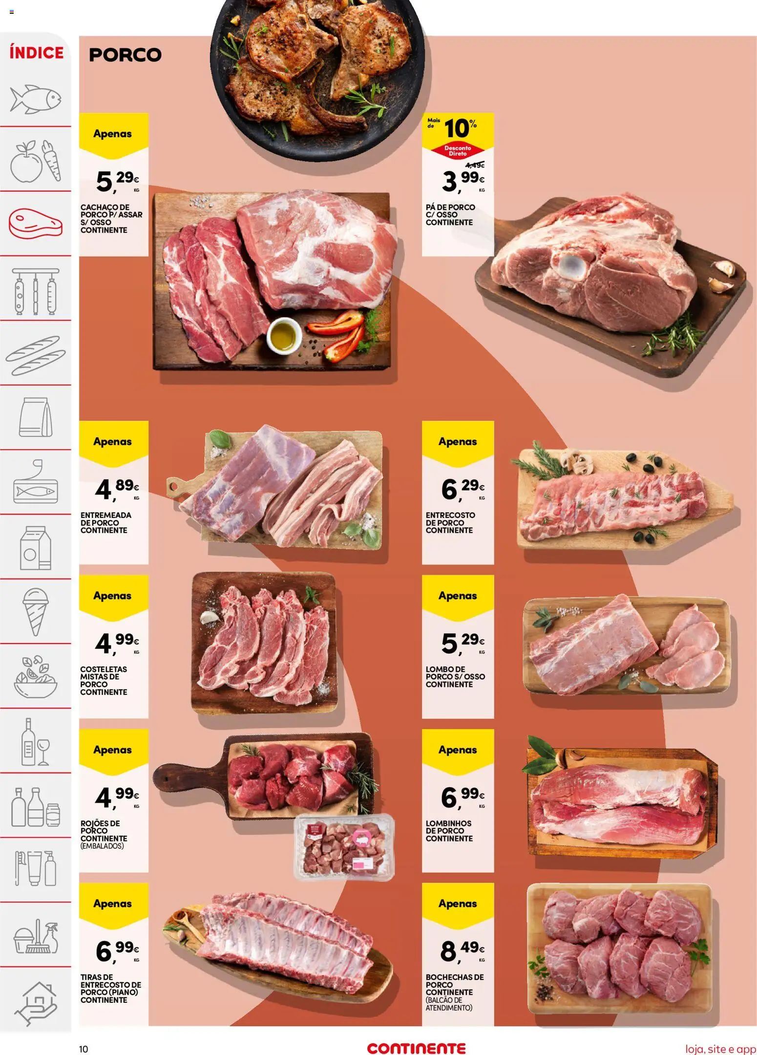 Continente folheto │ válido de 05.05.2026 | Página: 10 | Produtos: Lombo, Pá