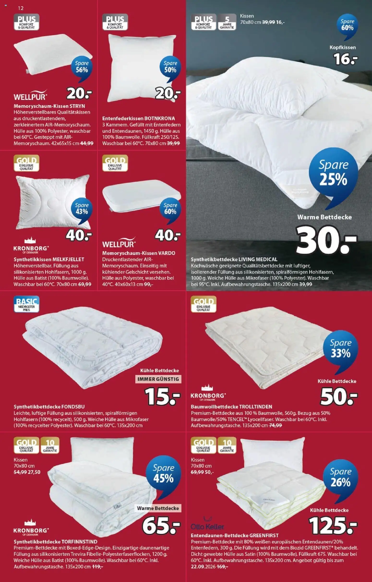 JYSK Prospekt aktuell gültig ab 10.06.2026 | Seite: 12 | Produkte: Hülle, Kissen