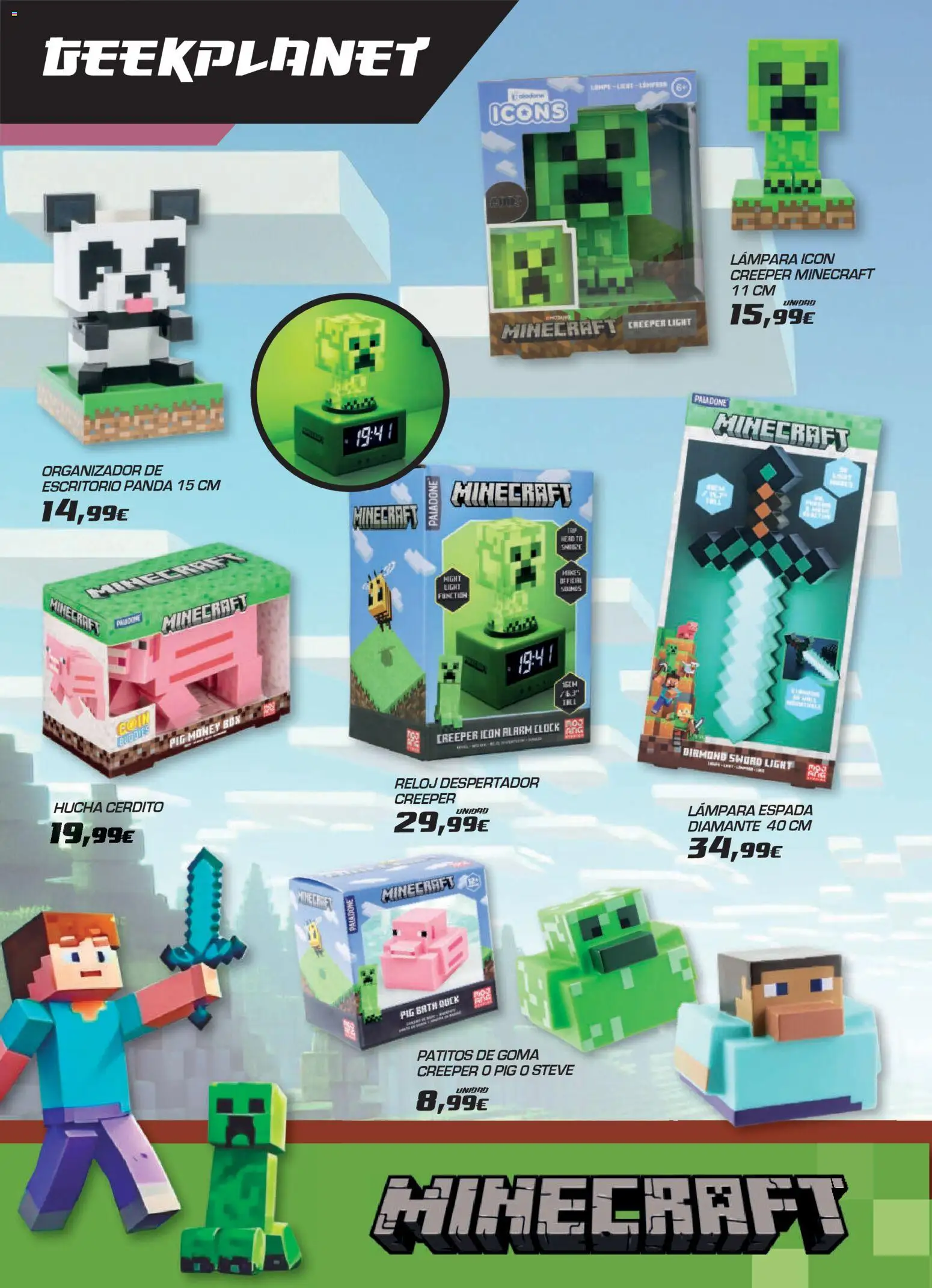 Toy Planet Catálogo de Geek Fan │ válido desde el 04/12/2025 | Página: 58 | Productos: Reloj despertador, Reloj, Despertador, Lámpara