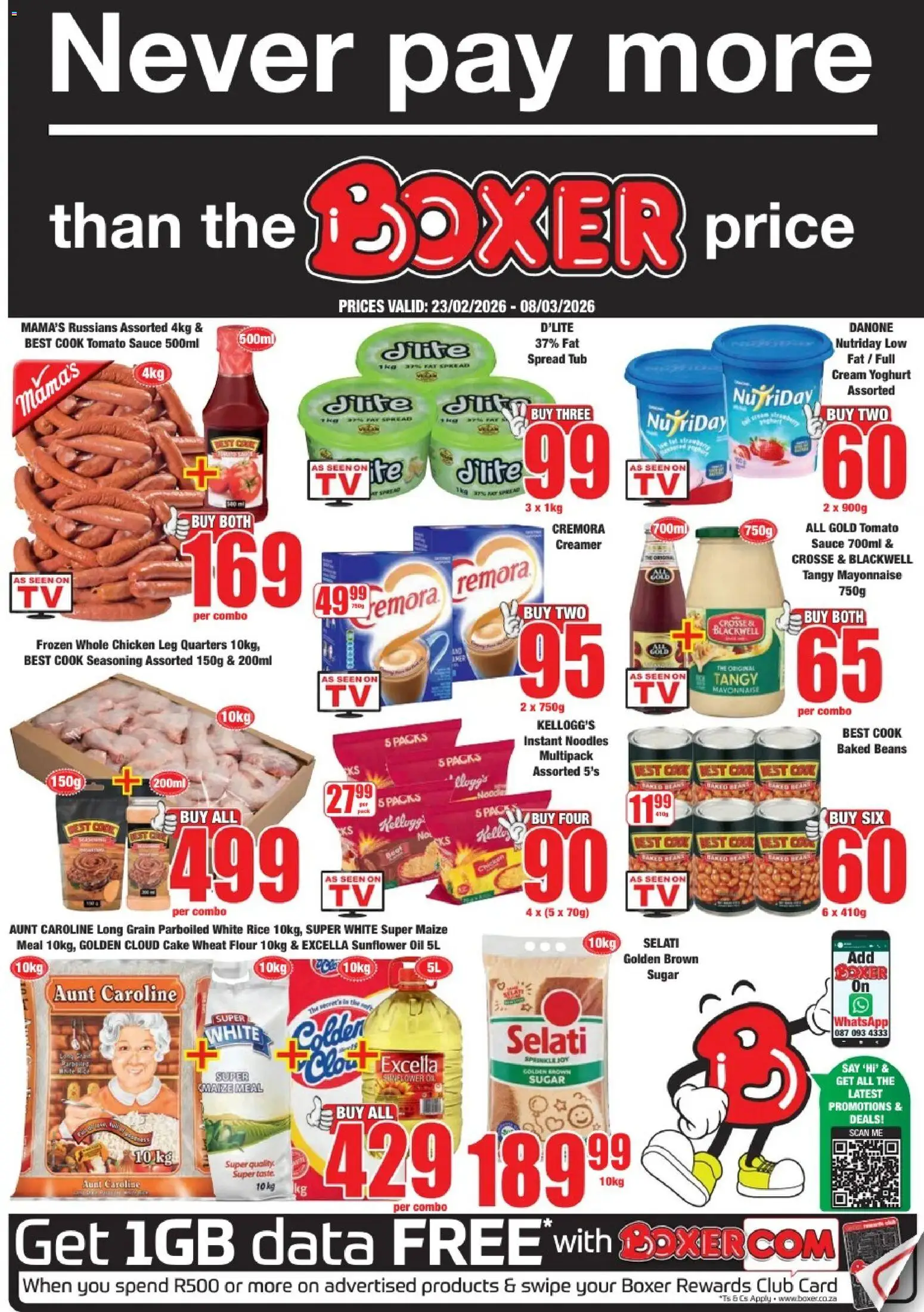 Boxer Specials (23/02/2026 - 08/03/2026) Online