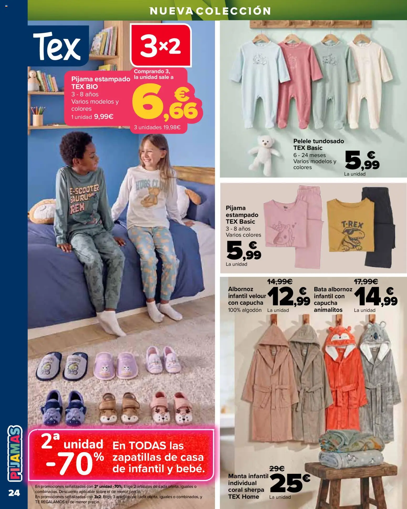Carrefour Vuelta al cole II │ válido desde el 18/08/2026 | Página: 24 | Productos: Pijama, Zapatillas, Té, Manta