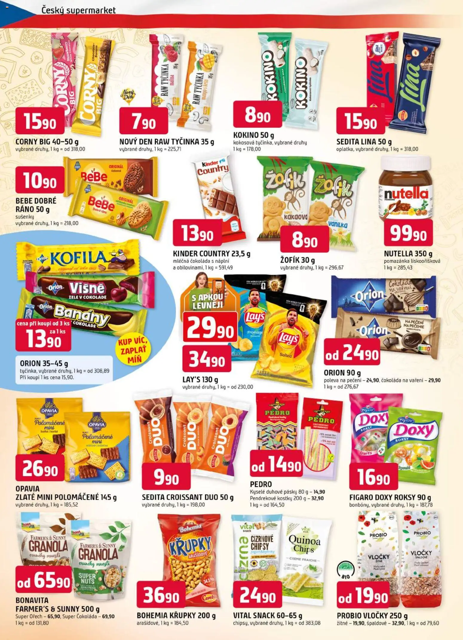 Trefa leták od 01.07.2026 | Strana: 6 | Produkty: Granola, Banány, Lay's, Čokoláda na vaření