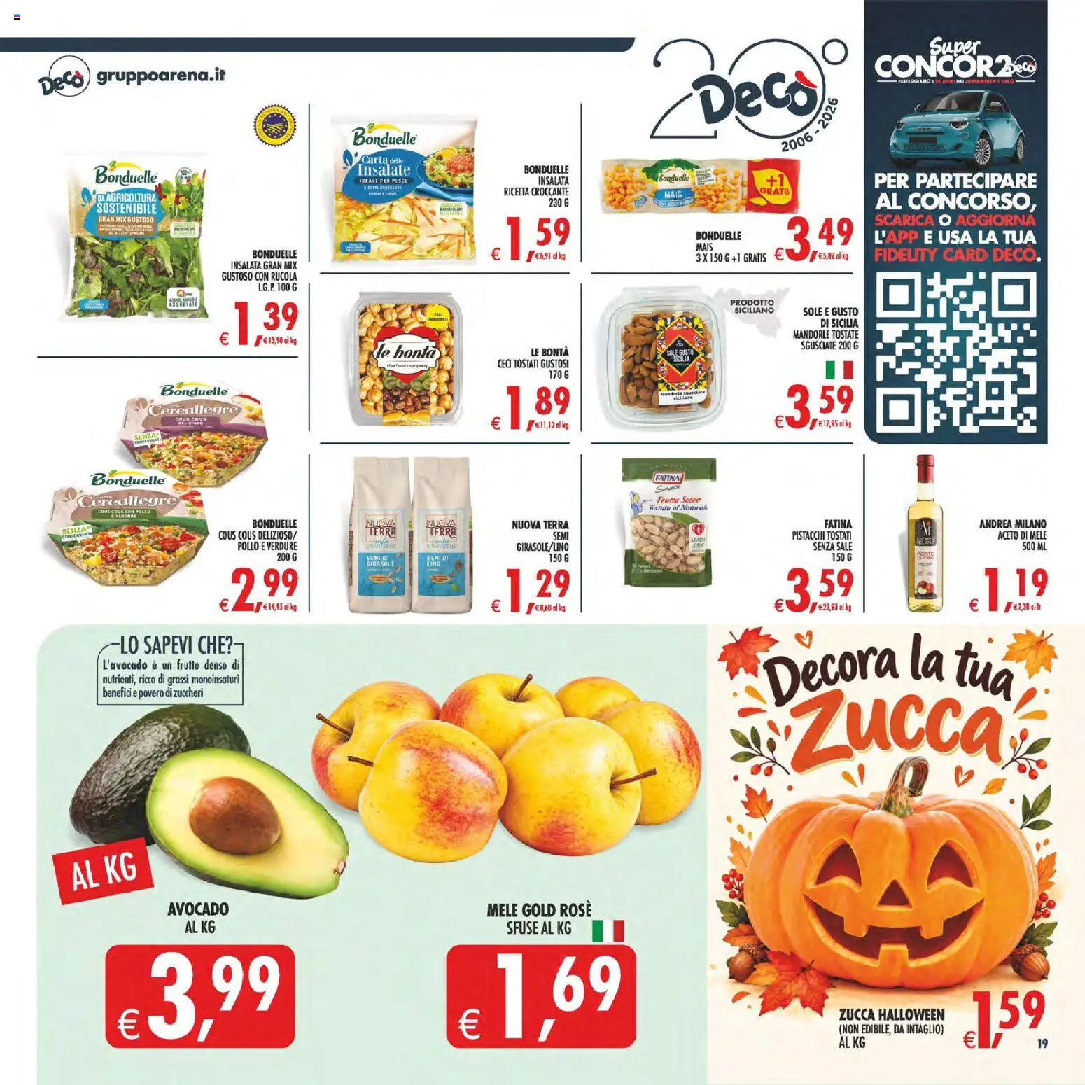 Volantino Decò del 23/10/2026 | Pagina: 20 | Prodotti: Pollo, Sale, Mandorle tostate, Cous cous