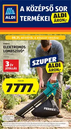 Aldi Középső sor termékei - amely érvényes a következő dátumtól: 2026.08.27.