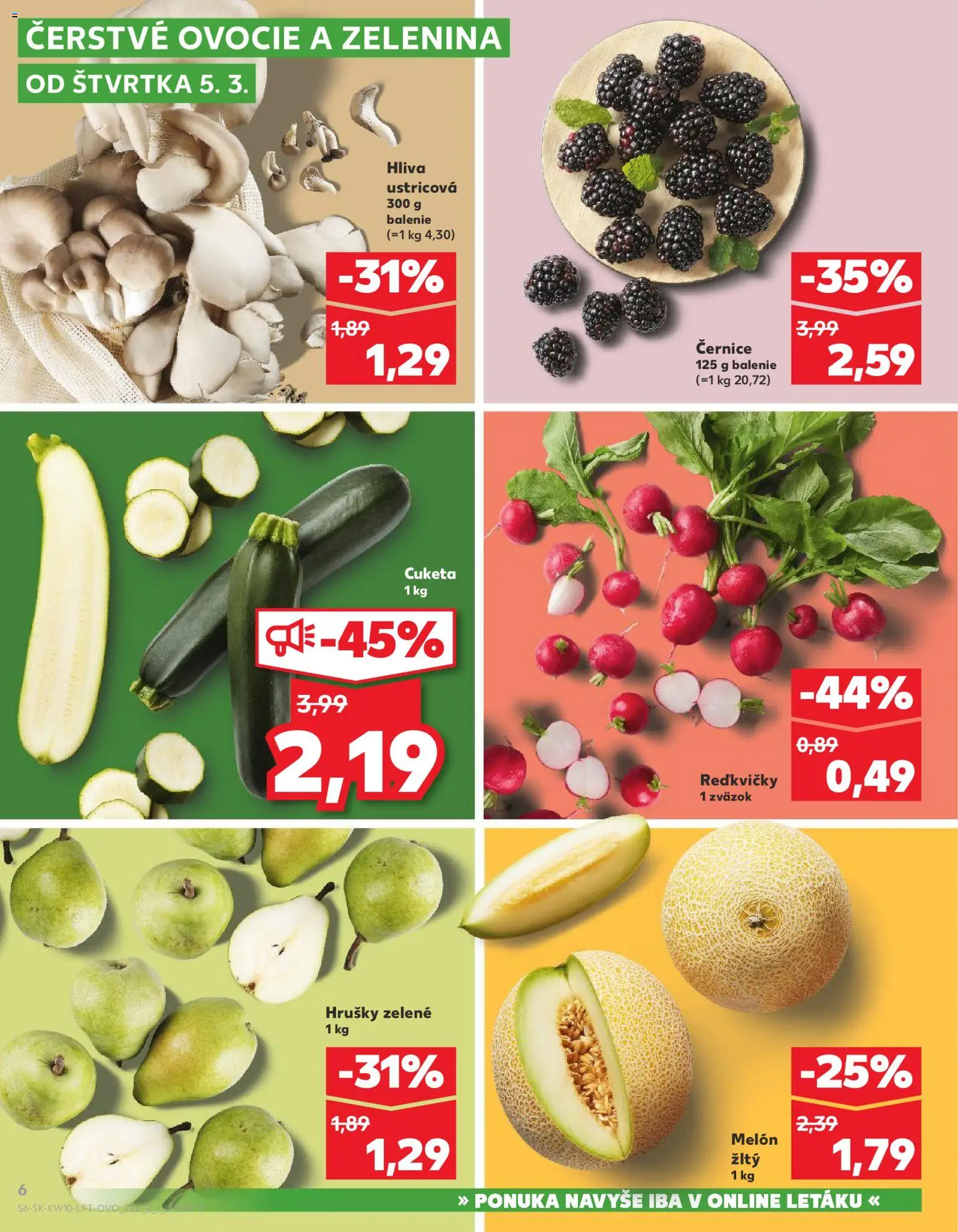Kaufland SK akciós ujság - amely érvényes a következő dátumtól: 2026.03.05. | Oldal: 6