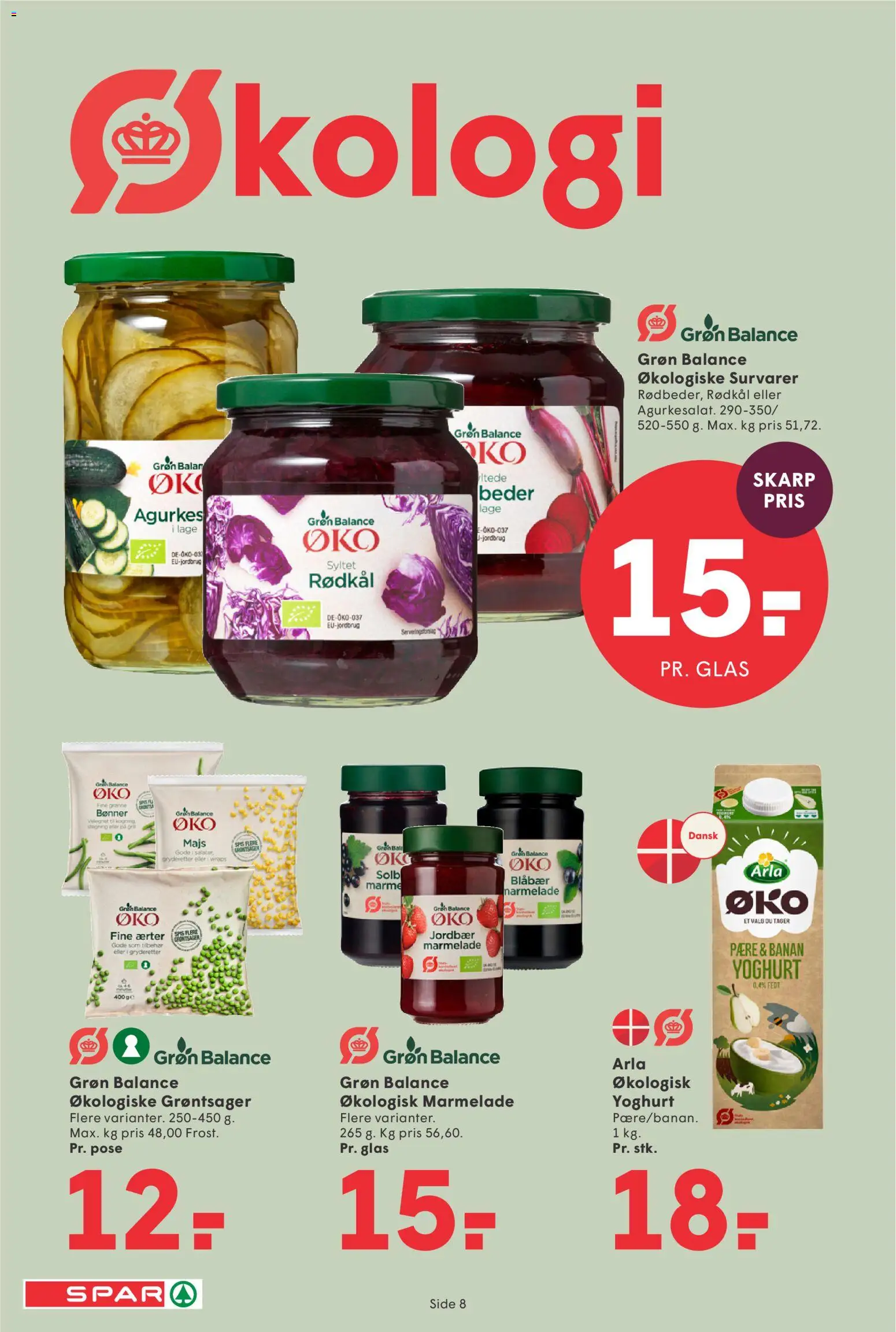 Spar tilbudsavis – gyldig fra 29.05.2026 | Side: 8 | Produkter: Blåbær, Bønner, Ærter, Søm
