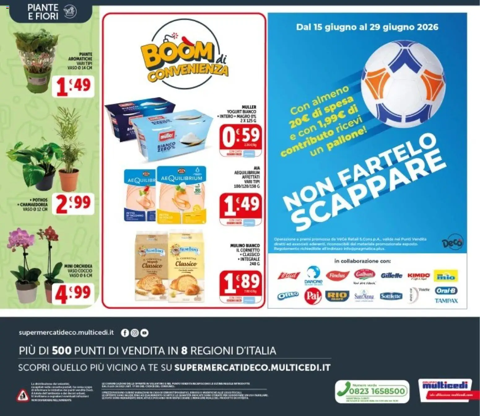 Volantino Decò del 08.06.2026 | Pagina: 21 | Prodotti: Yogurt, Tè, Orchidea, Vaso