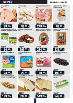 10 Eylül 2026 tarihinden itibaren geçerli olan Mopaş kataloğu önizlemesi | Sayfa: 2 | Ürünler: Döner, Salam, Piliç, Zeytin