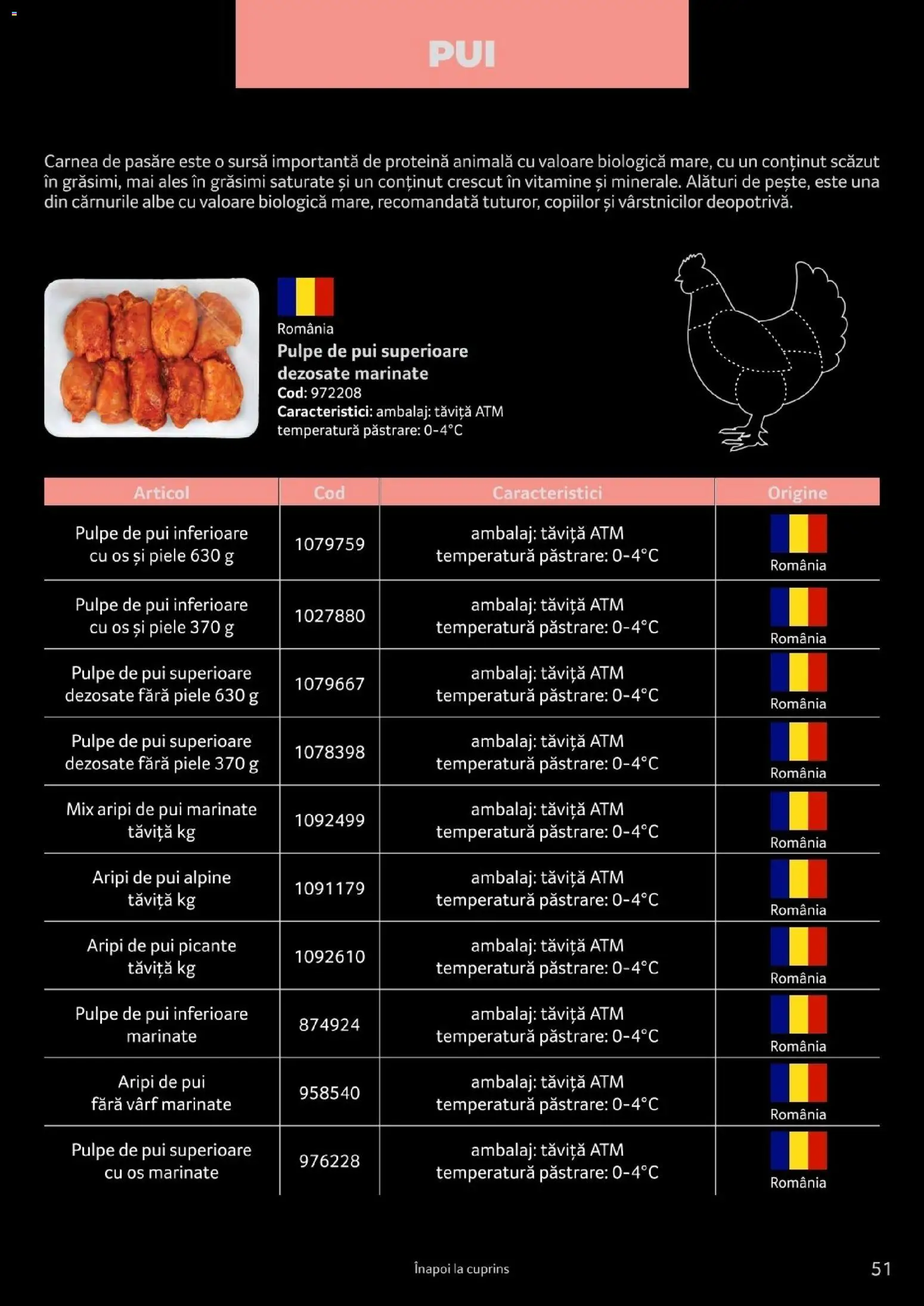 Noul catalog Selgros – valabil de la 25.03.2026 | Pagină: 51 | Produse: Pui