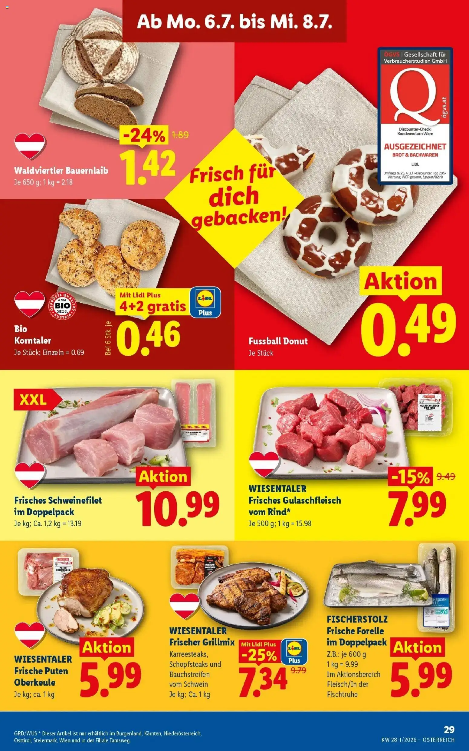 Lidl Flugblatt - Fohnsdorf, Neunkirchen, Graz gültig ab 02.07.2026 | Seite: 38 | Produkte: Brot