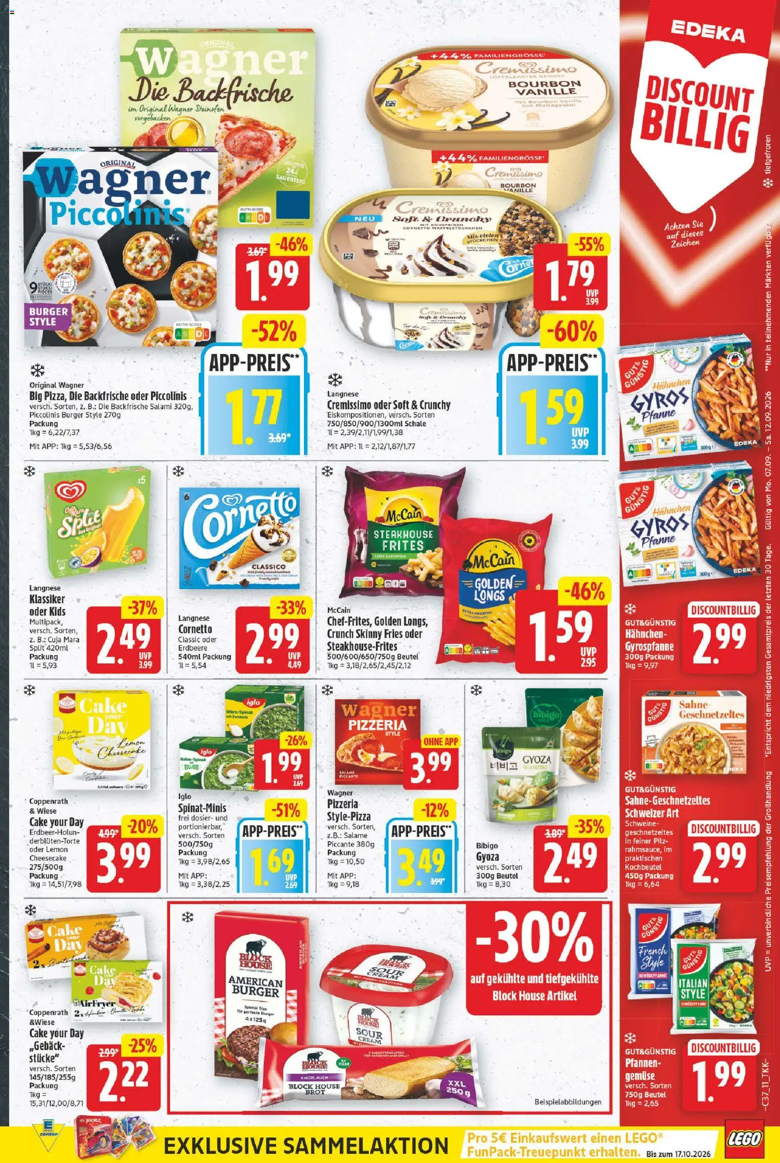 E center Prospekt – gültig ab 07.09.2026 | Seite: 10 | Produkte: Gyros, Knoblauch, Salami, Bourbon