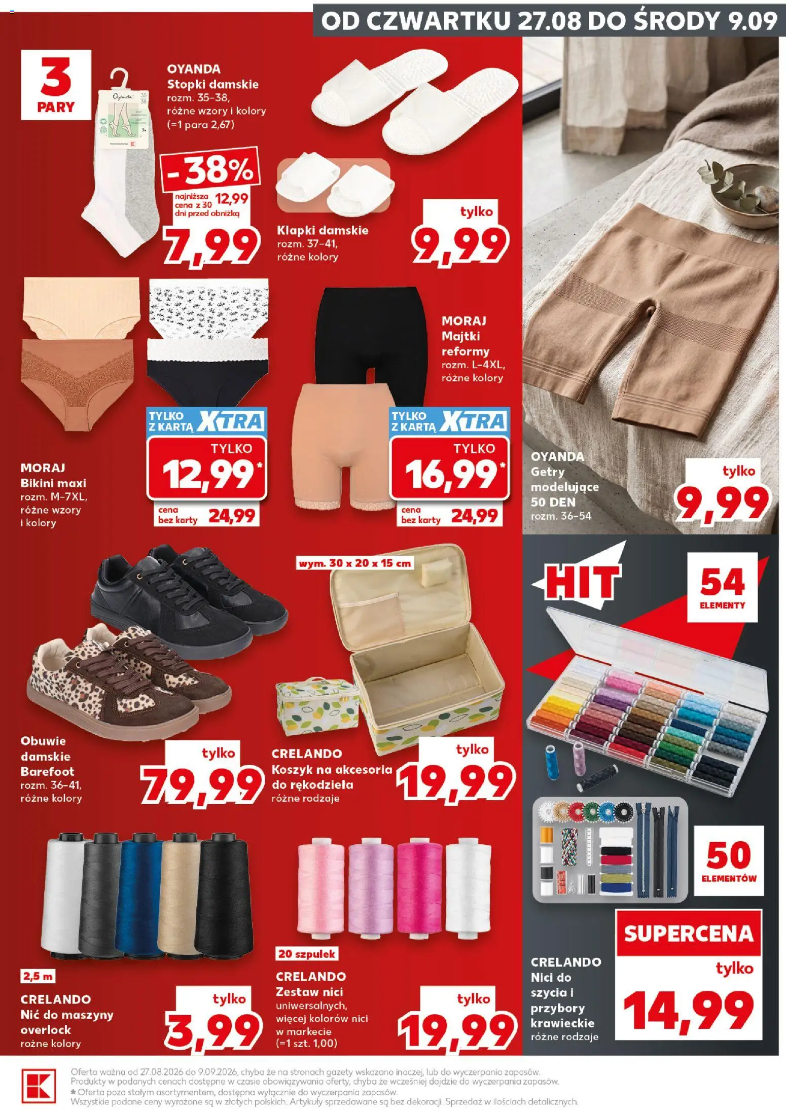 Kaufland Polsko leták - Mocny start od 31.08.2026 | Strana: 27 | Produkty: Karty, Overlock