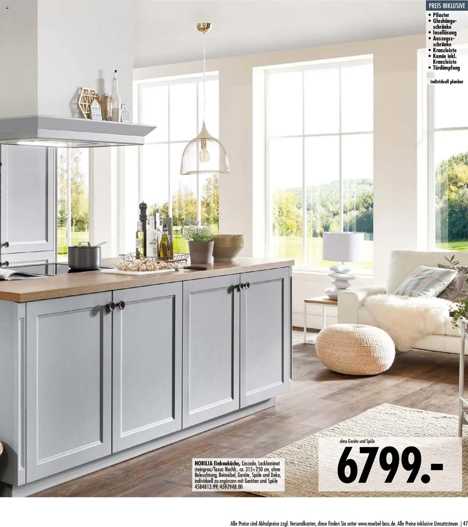 SB Möbel Boss Küchenkatalog 2026 – gültig ab 09.04.2026 | Seite: 47 | Produkte: Kamin