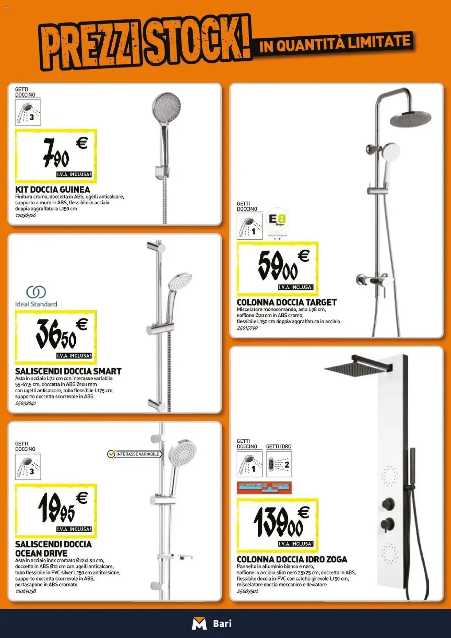 Nuovo TECNOMAT catalogo Bari dal 27/08/2026 > offerte anteprima 🛍️ | Pagina: 3 | Prodotti: Tubo, Miscelatore, Alluminio, Doccia