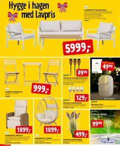 Forhåndsvisning av Jem & Fix kundeavis gyldig fra 10.05.2026 | Side: 2 | Produkter: Lykt, Bord, Stol, Batteri
