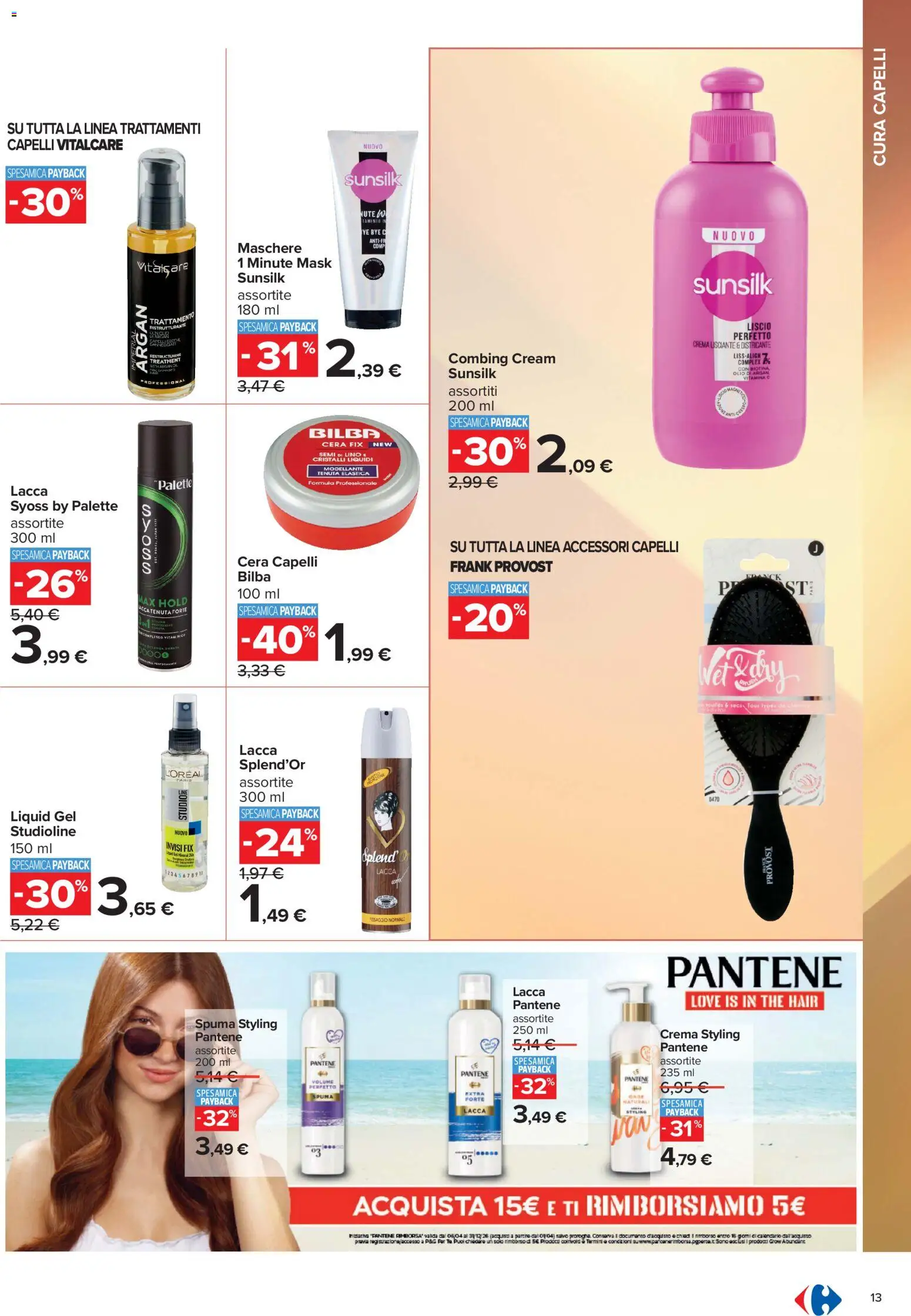 Volantino Carrefour del 10/07/2026 | Pagina: 13 | Prodotti: Crema, Olio, The, Chiodi