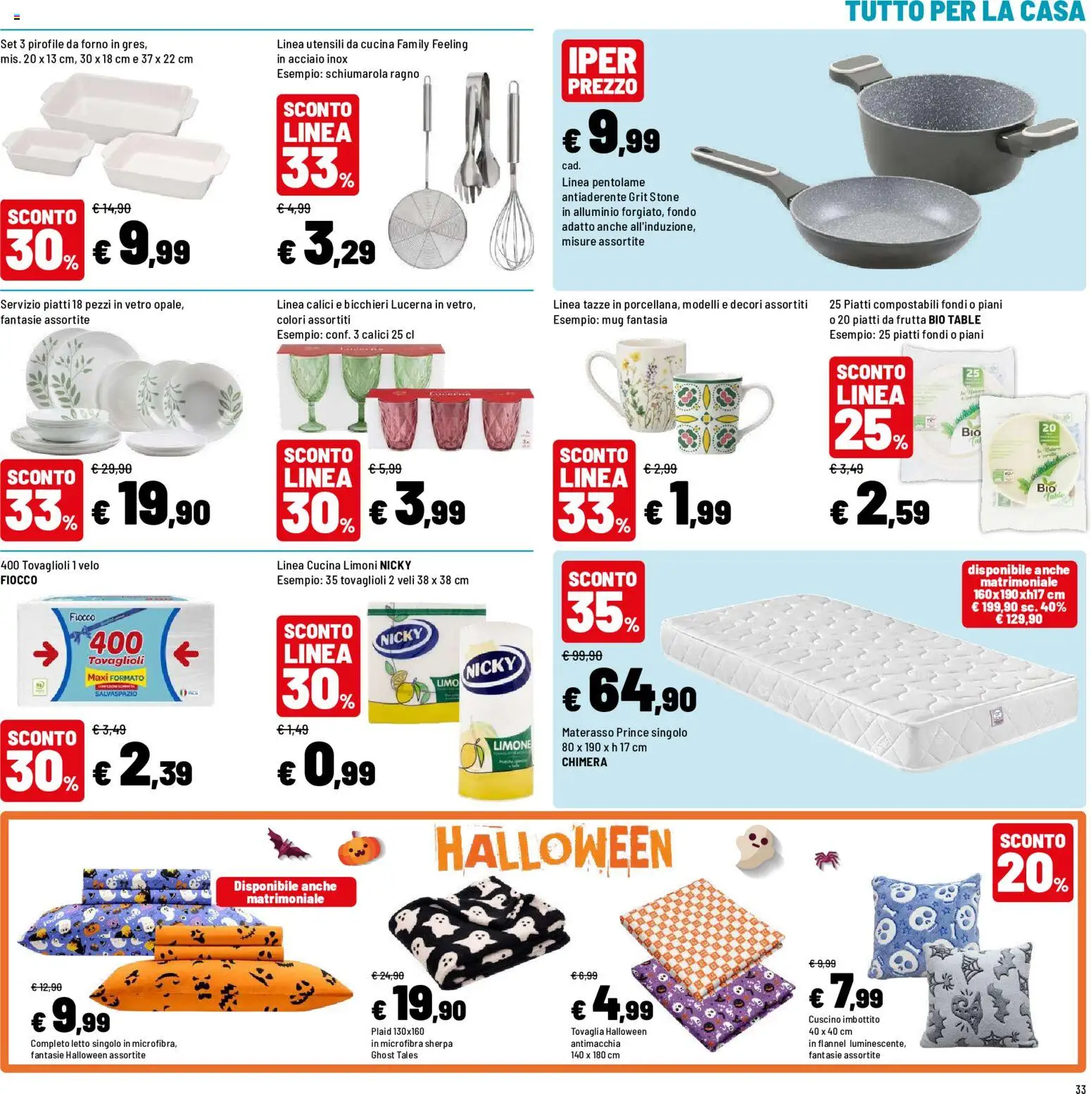 Volantino Iper del 23/10/2026 | Pagina: 37 | Prodotti: Plaid, Frutta, Limone, Letto