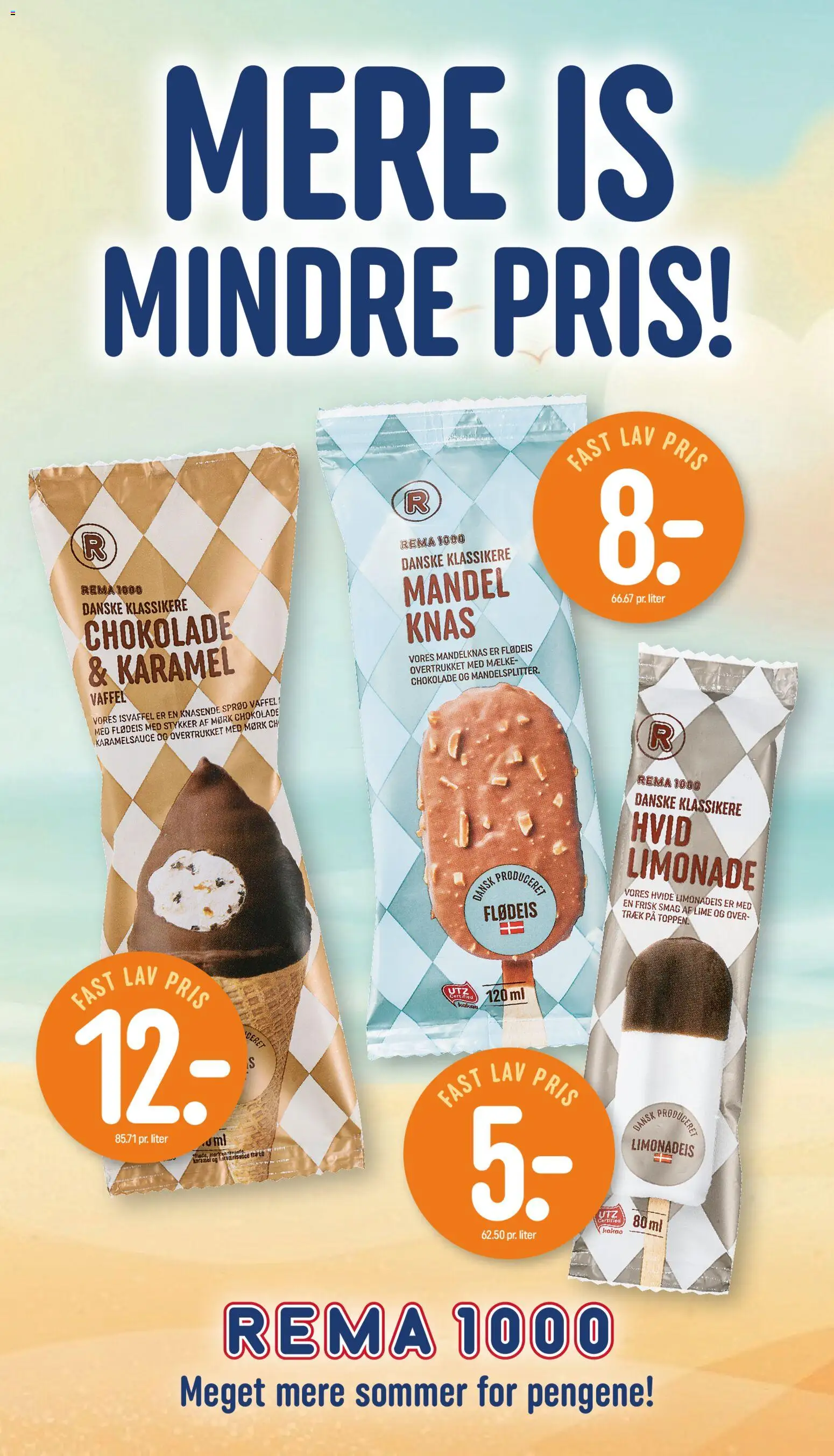 Rema 1000 tilbudsavis – gyldig fra 12/07/2026 | Side: 16 | Produkter: Chokolade, Lime, Kakao, Is