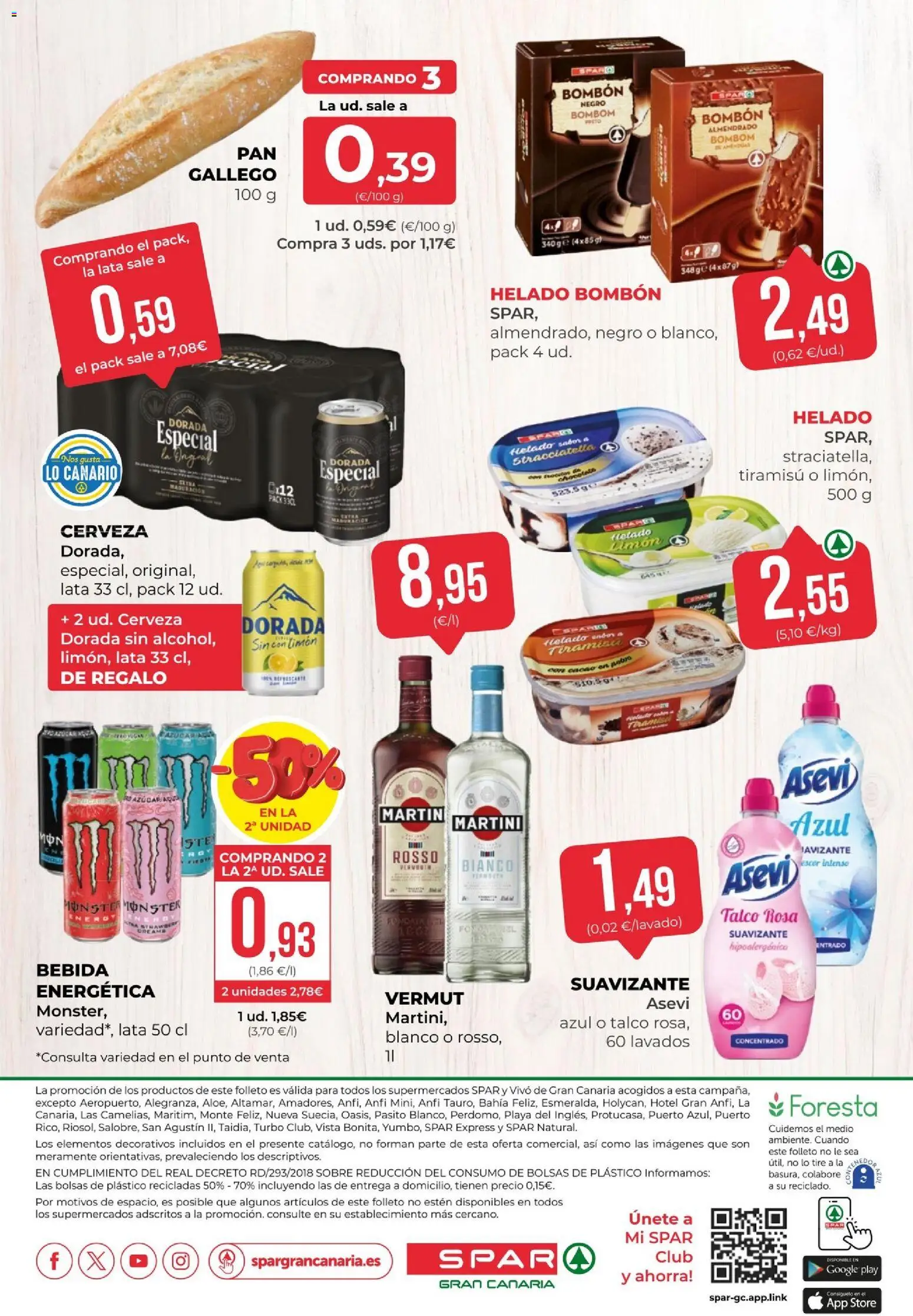Spar folleto │ válido desde el 24/07/2026 | Página: 25 | Productos: Helado bombón, Cerveza, Helado, Suavizante