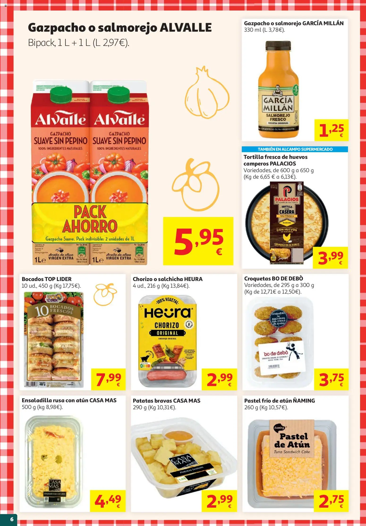 Alcampo HG Unico Mad │ válido desde el 19.05.2026 | Página: 6 | Productos: Ensaladilla, Κρεμάστρα, Aceite, Aceite de oliva