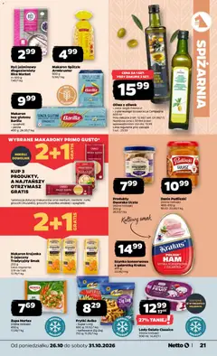 Pogląd oferty "Makaron krajanka Tradycyjny Smak, Makaron krajanka, Tradycyjny Smak, 250 g" - ważna od 26.10.2026 | Strona: 21