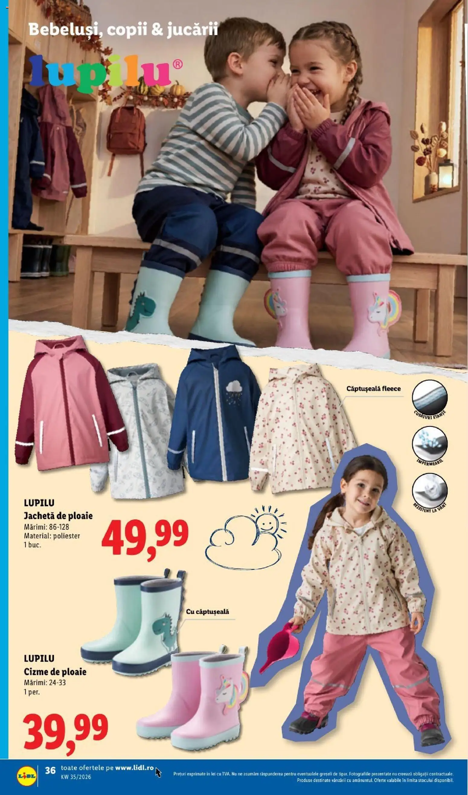 Noul catalog Lidl – valabil de la 24.08.2026 | Pagină: 36 | Produse: Jachetă, Sport