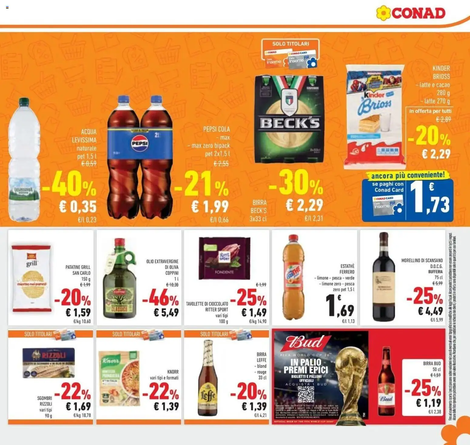 Volantino Conad del 08.04.2026 | Pagina: 21 | Prodotti: Patatine, Latte, Polo, Cacao