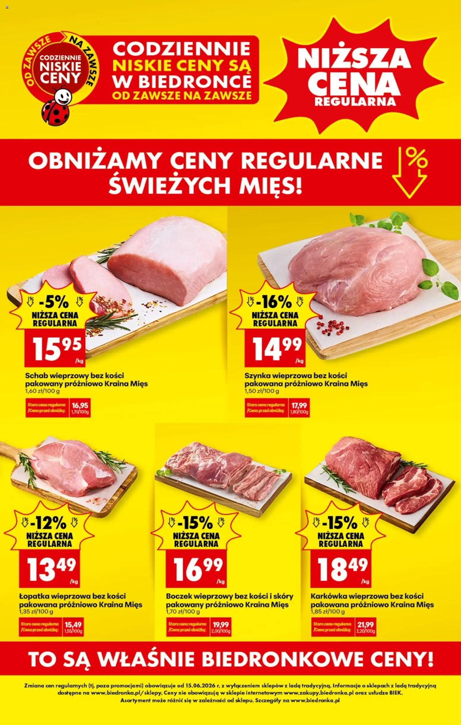 Biedronka gazetka - Niższa cena od 15.06.2026 | Strona: 1