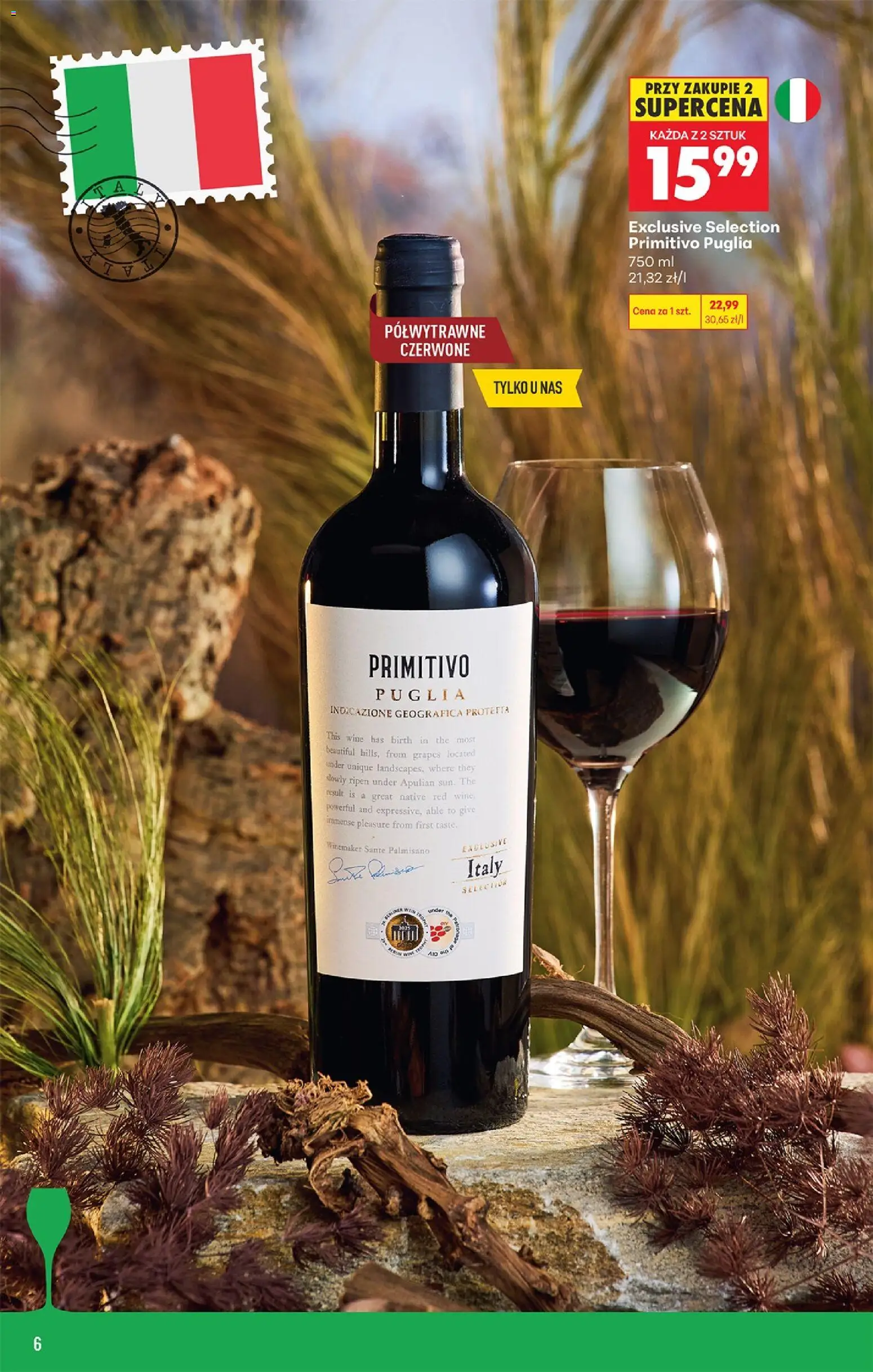 Biedronka gazetka - Czas na toast od 05.10.2026 | Strona: 6 | Produkty: Primitivo