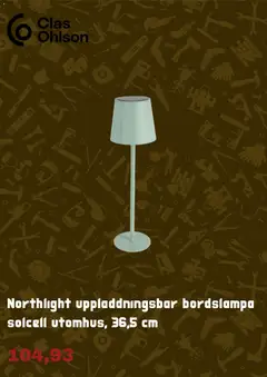 Clas Ohlson erbjudanden - Förhandsvisning av reklamblad från butik Clas Ohlson aktuell från 19.05.2026 | Sida: 8 | Produkter: Bordslampa