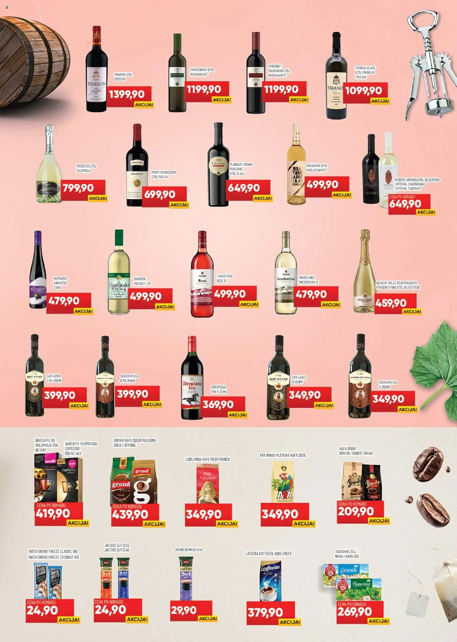 Medius katalog - važi od 07.04.2026 | Strana: 22 | Proizvode: Cabernet Sauvignon, Penušavo vino, Teekanne, Nespresso