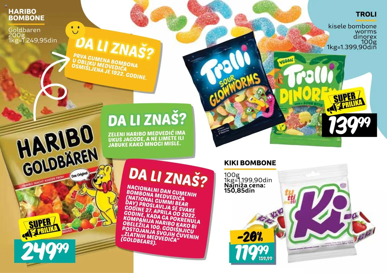 Mercator katalog - važi od 20.08.2026 | Strana: 16 | Proizvode: Bombone, Haribo, Jabuke